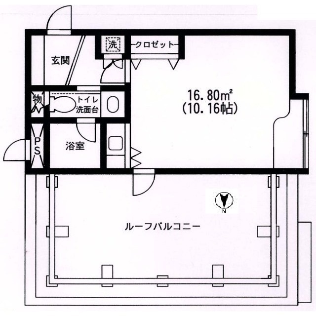 原宿東急アパートメント404の間取り