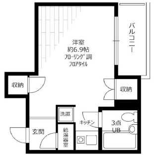 東急ドエルアルス上馬401の間取り