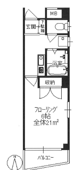 ドエルタク204の間取り