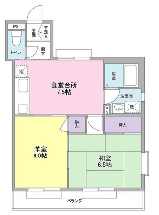 リリーベール0302の間取り