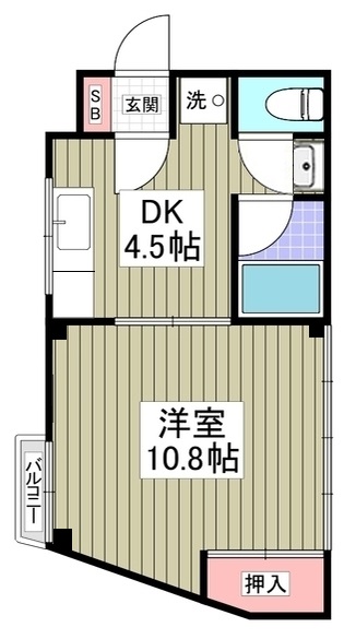 ティエフホワイトハウス201の間取り