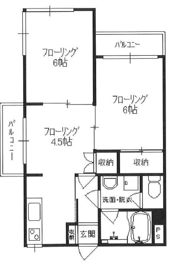 トキワハイツ三軒茶屋205の間取り