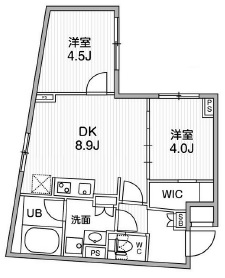 ALTERNA祐天寺（オルタナ祐天寺）101の間取り