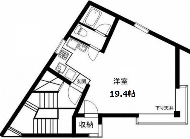 渋谷イースト3Fの間取り