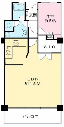 目黒コーポラス409の間取り