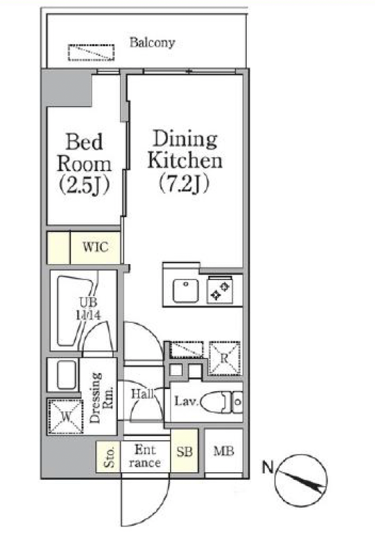 アジールコート三軒茶屋403の間取り