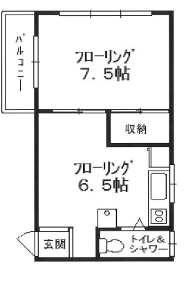 小林ビル202の間取り