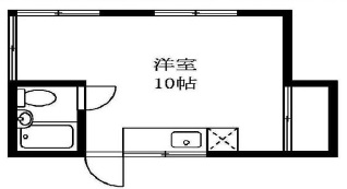 コーポ上馬201の間取り