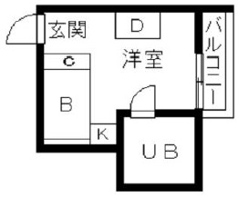 TOPROOM・目黒407の間取り