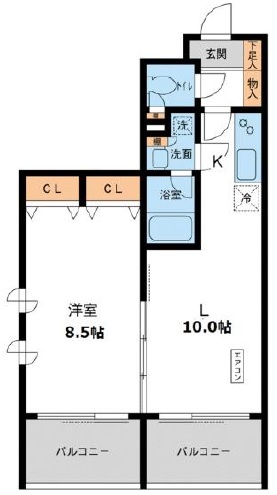 CASSIA目黒0301の間取り
