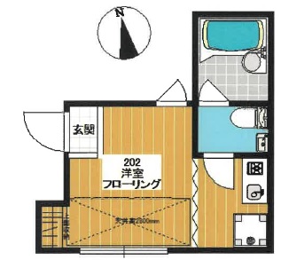 ミモザ東山202の間取り