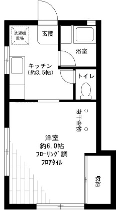 コーポ清水101の間取り