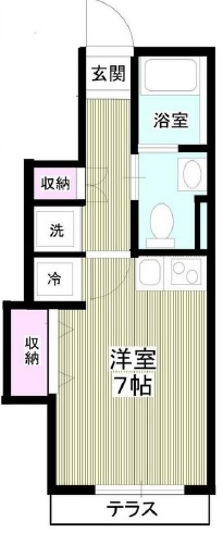 シエルブラン三宿102の間取り