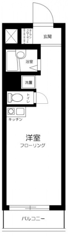 ライオンズマンション用賀205の間取り