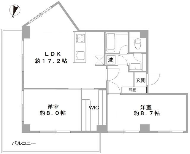 メゾン松濤4Aの間取り