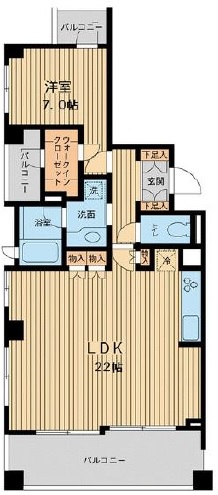 アーデン駒沢パークフロント0401の間取り
