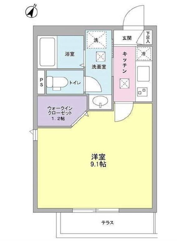 AKS三宿フラッツ101の間取り