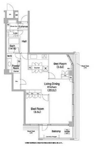 コンフォリア碑文谷106の間取り