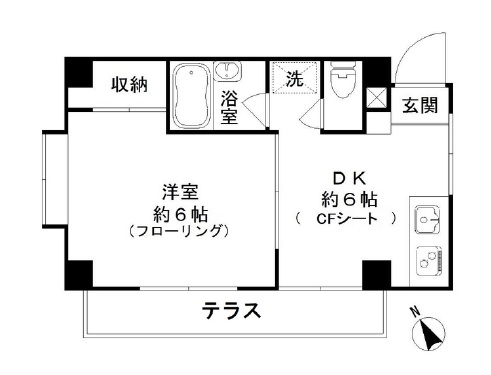 クレサント松陰101の間取り