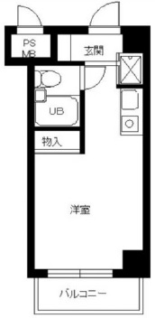 スカイコート世田谷用賀706の間取り