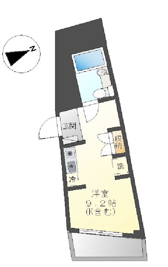 セリーヌ池尻大橋301の間取り