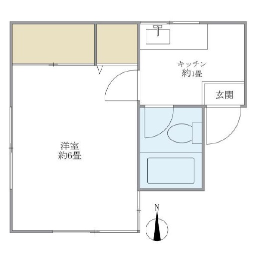 春秋苑203の間取り