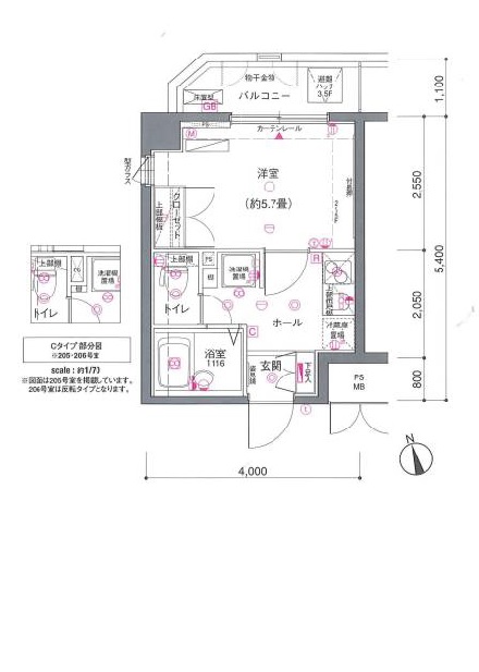 ヴェルト三軒茶屋606の間取り