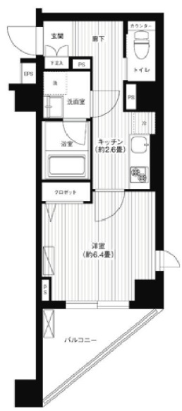 アヴニール元代々木409の間取り