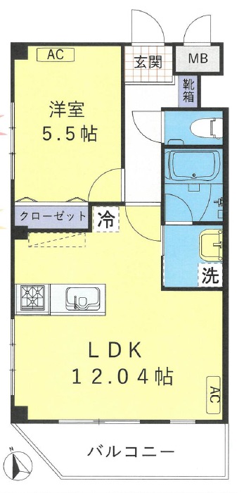 ノーブル自由が丘201の間取り