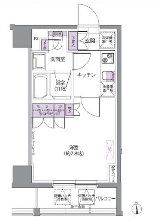 IVY WEST602の間取り