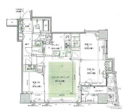 シティハウス用賀砧公園307の間取り