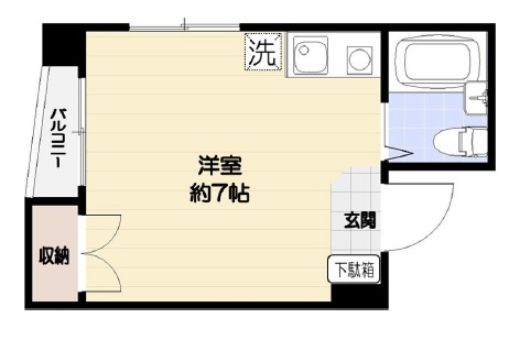 瀬田三立ビル401の間取り