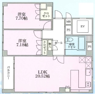 東野アンクレー201の間取り