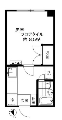 ハイツルピネス205の間取り