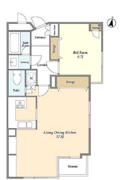 ホメスト池尻401の間取り