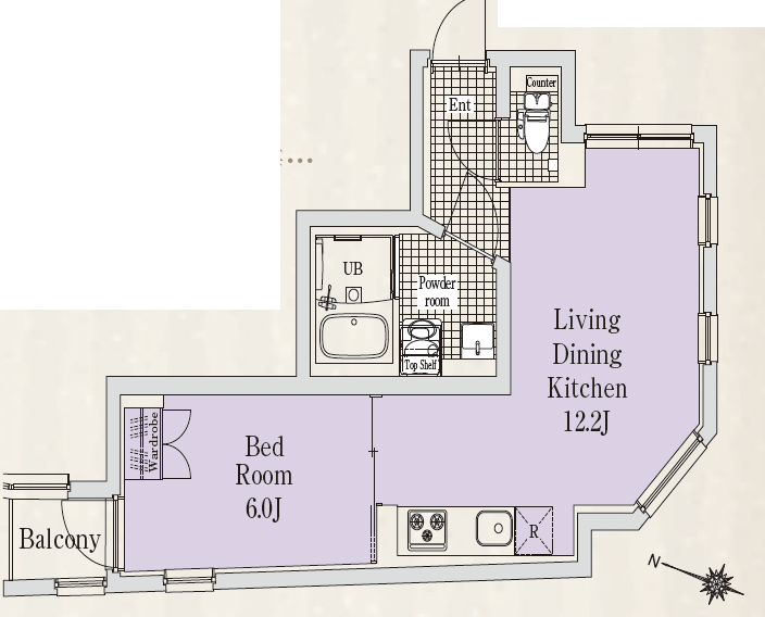 EXAM用賀106の間取り