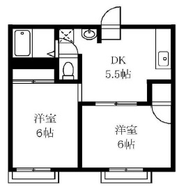 メゾンドコルテB棟203の間取り