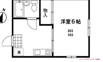 メゾネット東方103の間取り