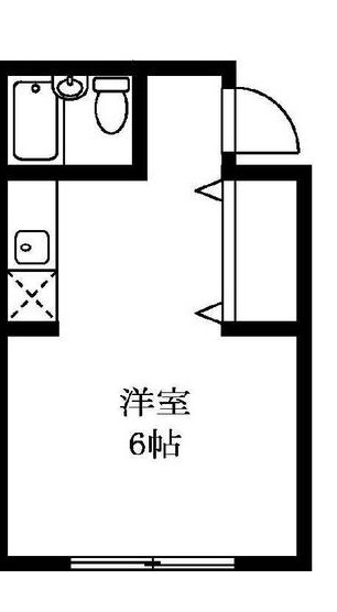 園田コーポ306の間取り