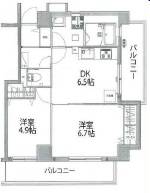 アビターレ中目黒201の間取り