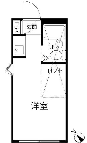 下北沢フラットA201の間取り