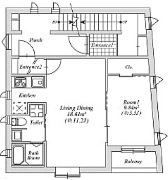 駒沢公園通り201の間取り