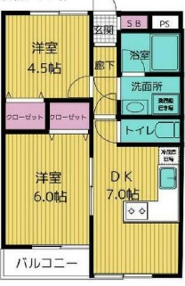 グランデ岡本202の間取り