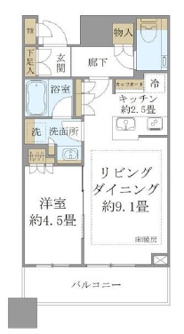 Brillia Towers 目黒サウスレジデンス305の間取り