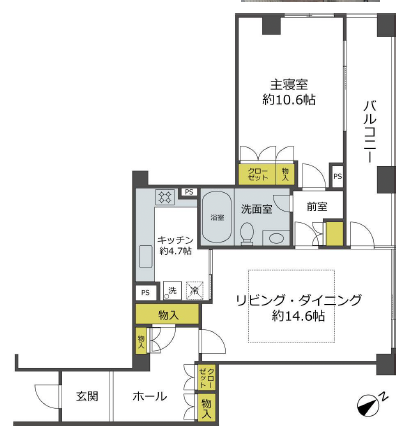 フォルム下北沢203の間取り