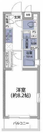 ルネサンスコート三軒茶屋304の間取り