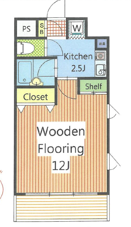 デパール池尻305の間取り
