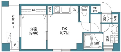 パナッシュ二子玉川303の間取り