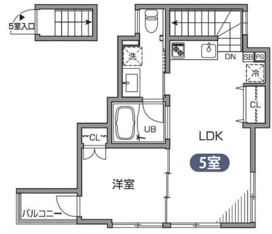 グランエッグス自由が丘W05の間取り
