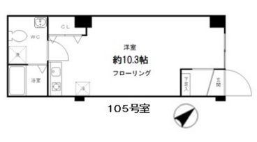 M flat（エムフラット）105の間取り